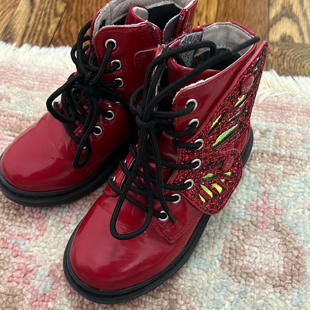 Lelli Kelly red ankle boots